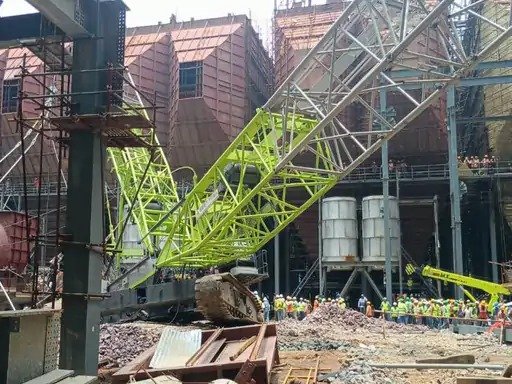 APL रायपुर प्लांट में क्रेन हादसा