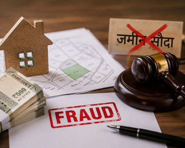 फर्जी दस्तावेजों से जमीन सौदे का आरोप, 7 लाख रुपए हड़पने पर मामला दर्ज