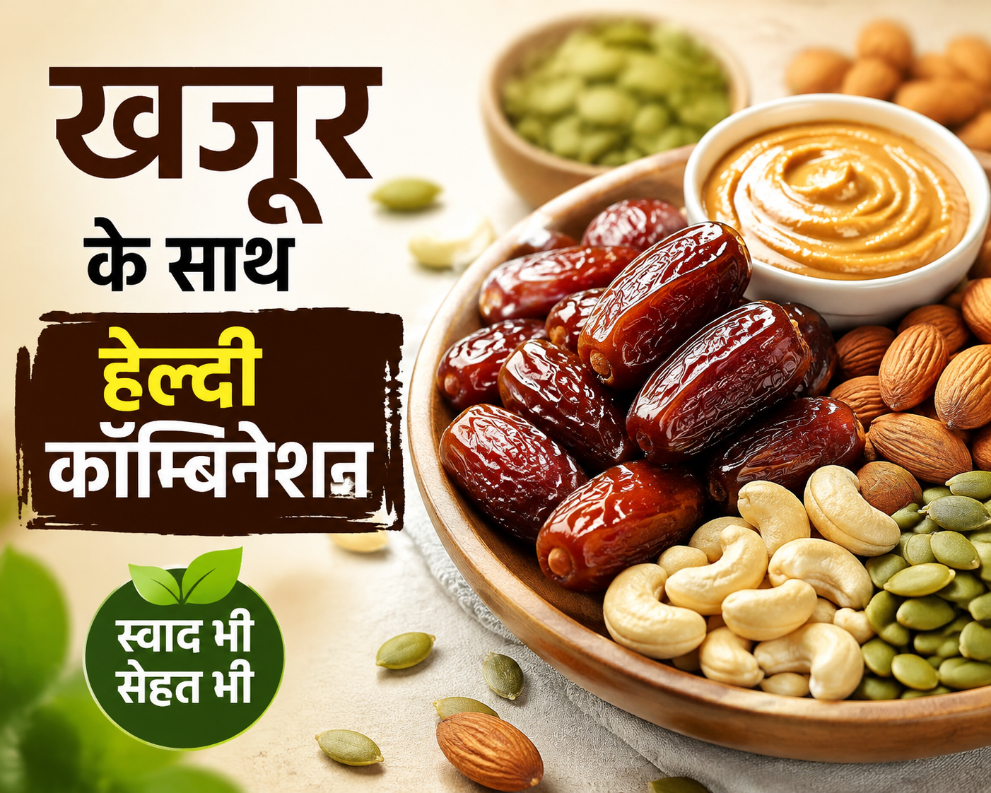 खजूर के साथ खाएं नट्स और सीड्स, मिलेगा भरपूर पोषण