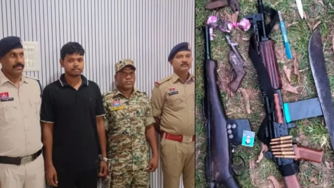 जशपुर पुलिस की कार्रवाई में हथियार बरामद