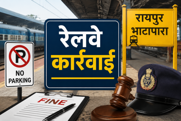रेलवे का अभियान : रायपुर-भाटापारा स्टेशन पर नियम तोड़ने वालों से वसूलें लाखों का जुर्माना