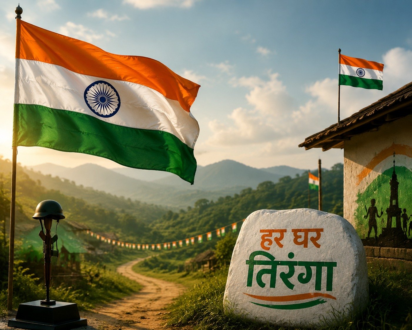 बस्तर में तिरंगा यात्रा