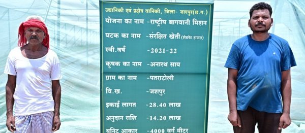 आधुनिक तकनीक से खेती में बदलाव, जशपुर के किसान अनारथ साय की मेहनत बनी प्रेरणा