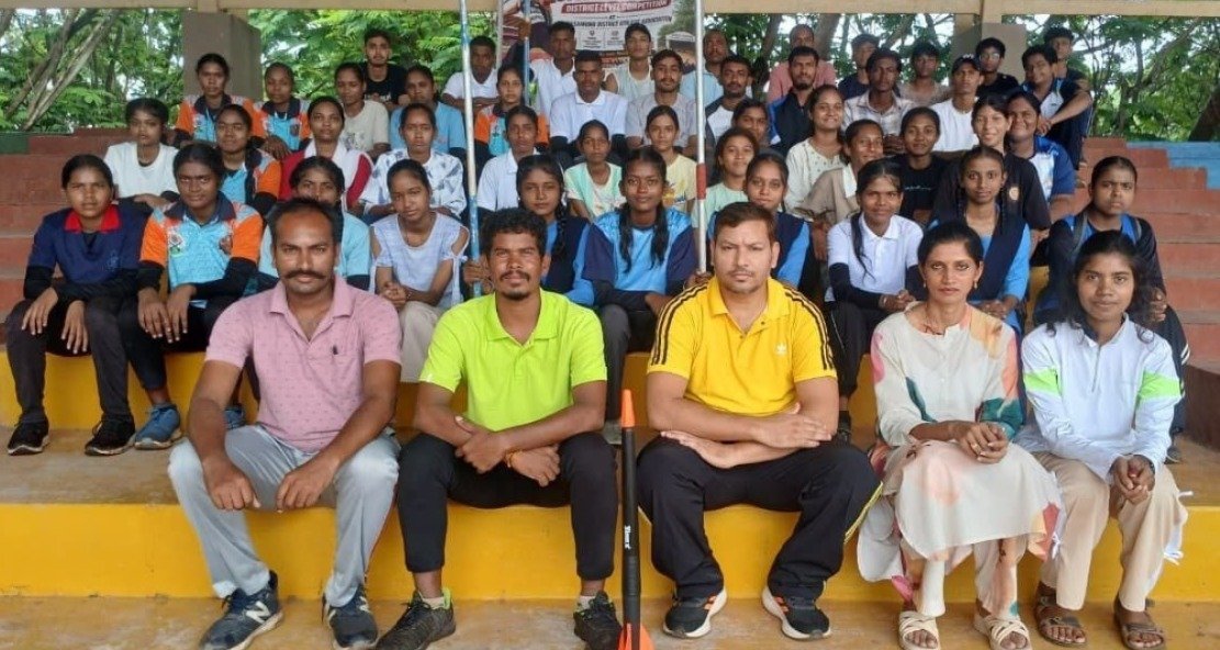 जिला स्तरीय भाला फेंक प्रतियोगिता