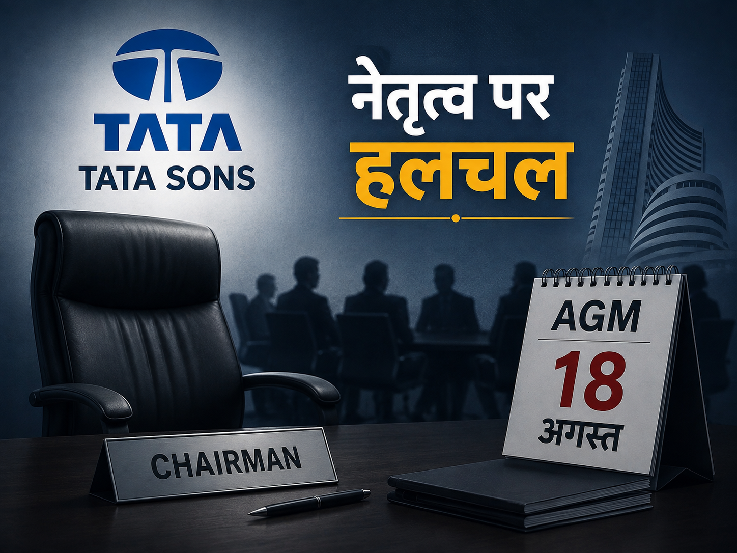 टाटा संस में नेतृत्व पर हलचल, 18 अगस्त की AGM से पहले चंद्रशेखरन के इस्तीफे की चर्चा