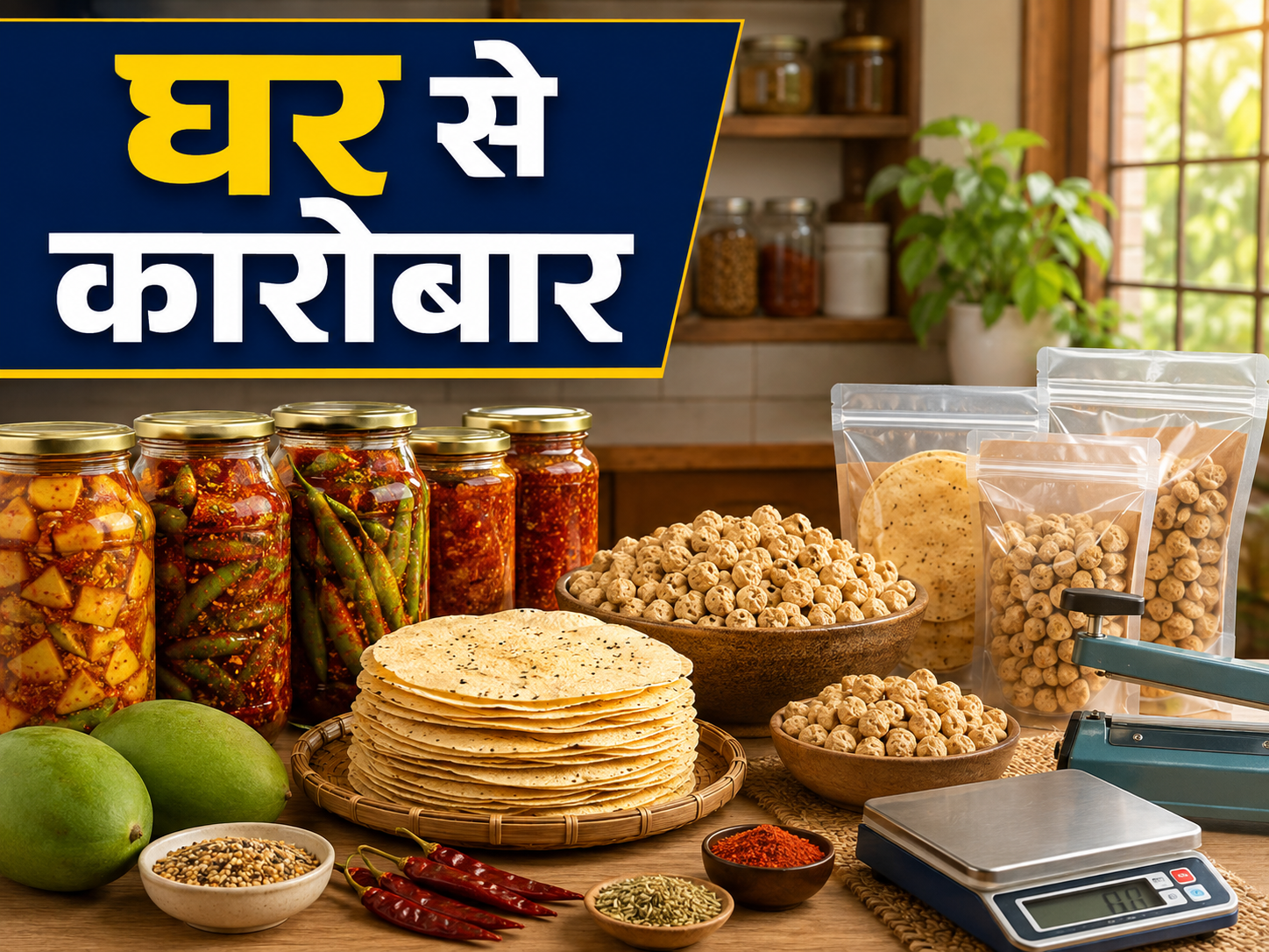 अचार, पापड़ और बड़ी का व्यवसाय