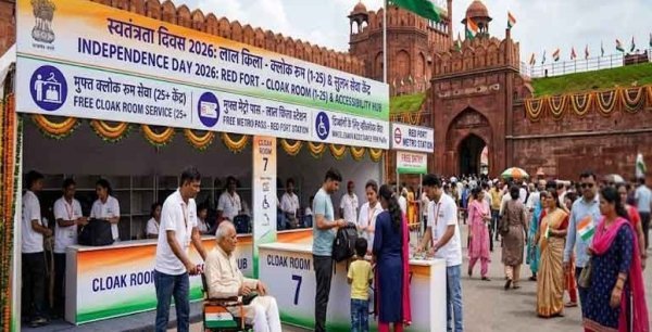 स्वतंत्रता दिवस : लाल किले पर मुफ्त मेट्रो, 25 क्लोक रूम और दिव्यांगों के लिए व्हीलचेयर की सुविधा