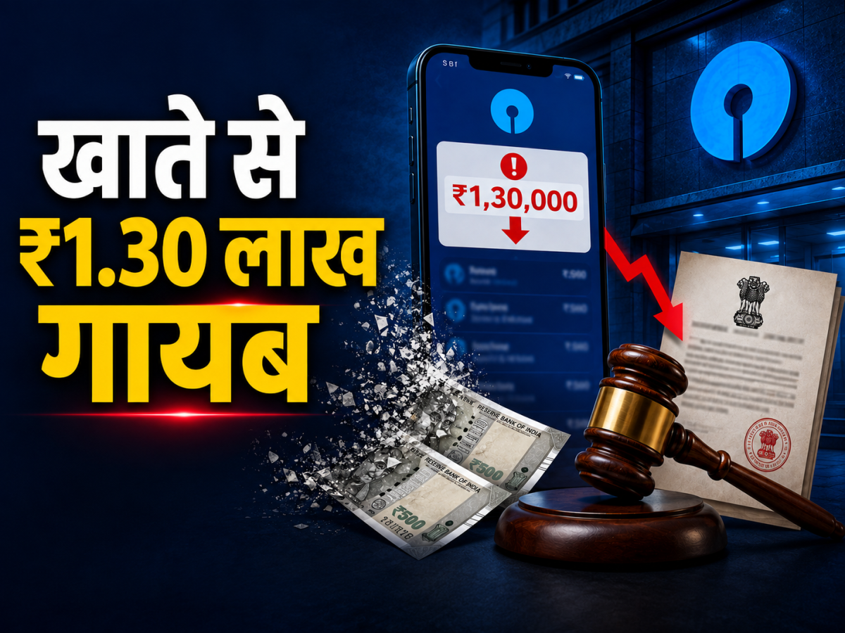 SBI खाते से 1.30 लाख गायब
