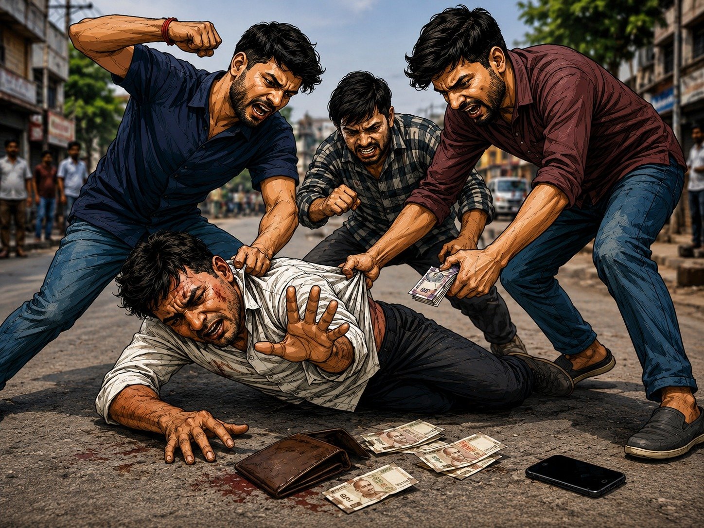 CSC संचालक से मारपीट और लूट का मामला