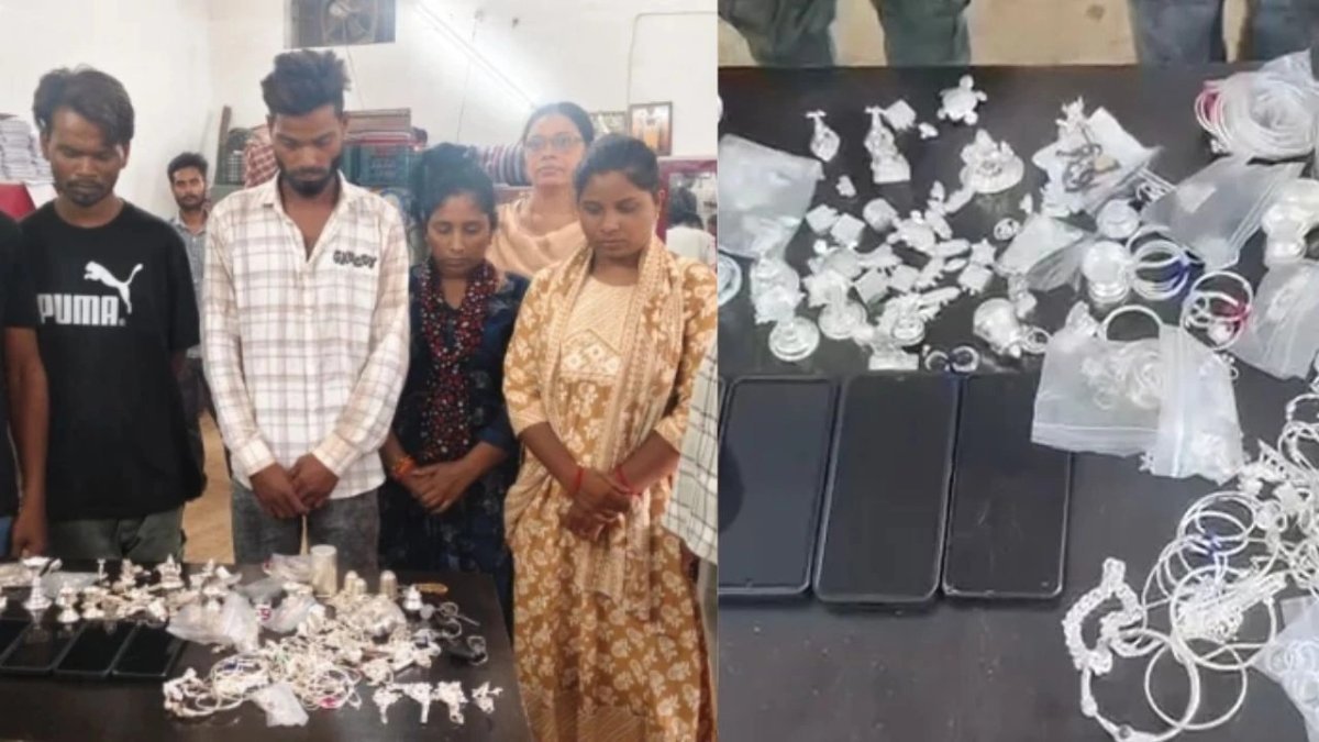 ज्वेलर्स चोरी में 5 आरोपी गिरफ्तार