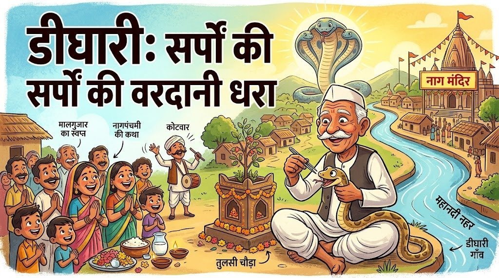 डीघारी गांव में नागपंचमी पर नागदेवता की पूजा