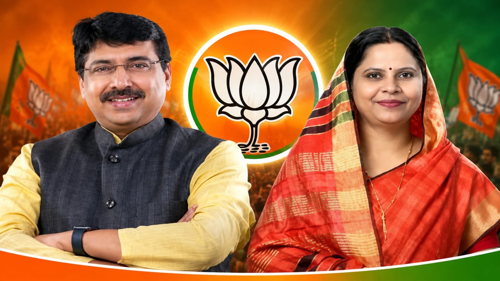 BJP की नई टीम में रूप कुमारी चौधरी और दीपक म्हस्के