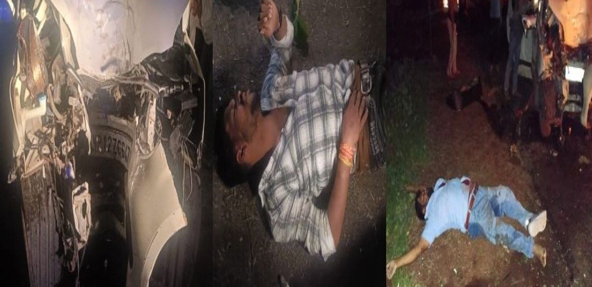 पेड़ से टकराई कार, तीन की मौत