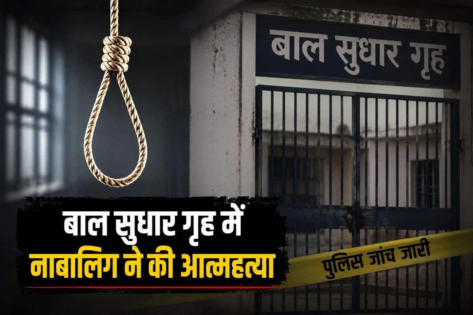 बाल सुधार गृह में नाबालिग ने की आत्महत्या