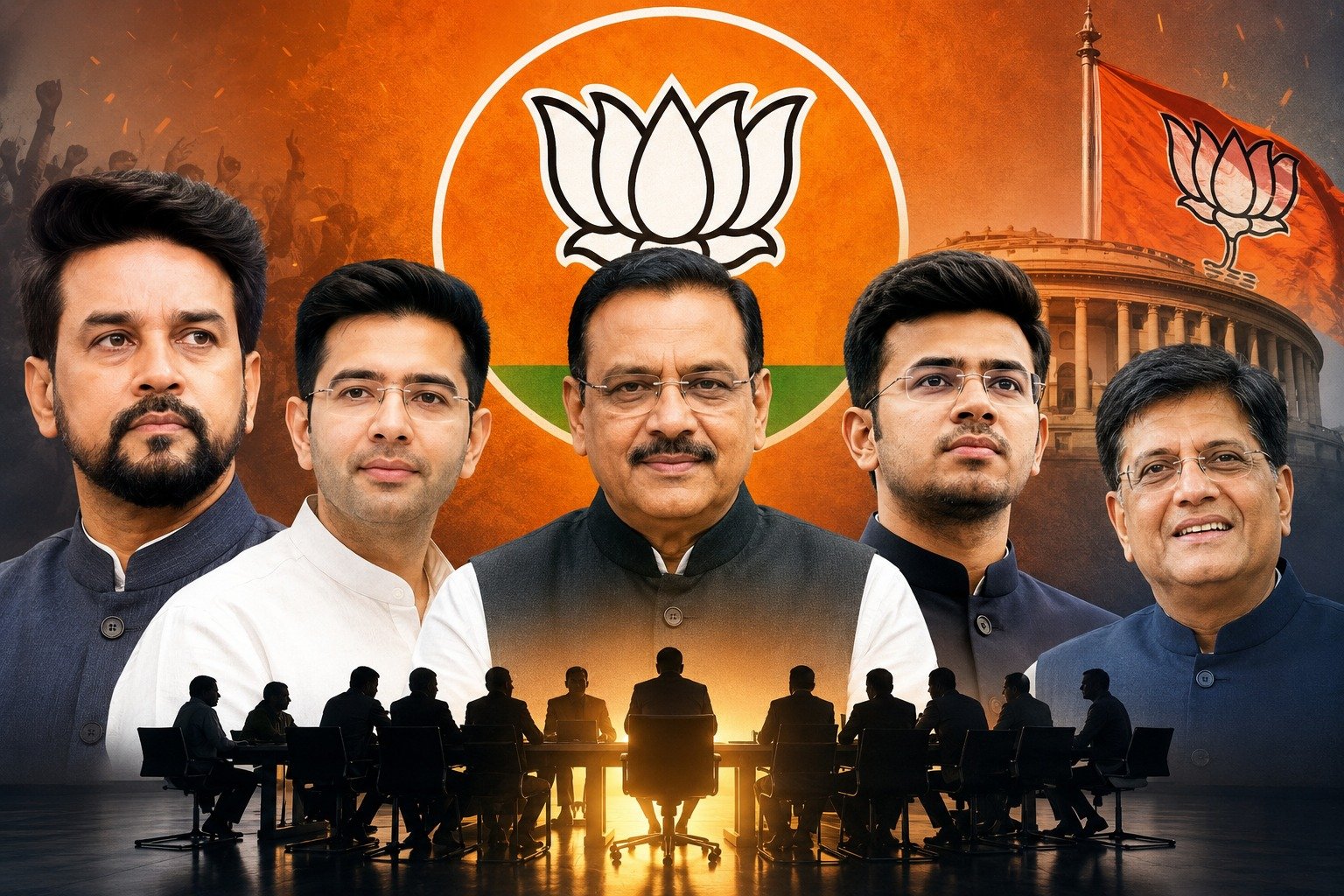 BJP की नई राष्ट्रीय टीम में संगठनात्मक बदलाव