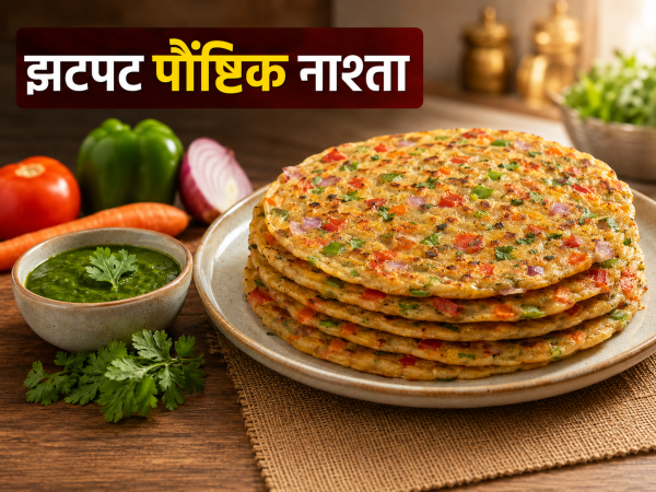 गेहूं के आटे और सब्जियों से बनाएं झटपट पौष्टिक नाश्ता, स्वाद ऐसा कि हर कोई करेगा पसंद