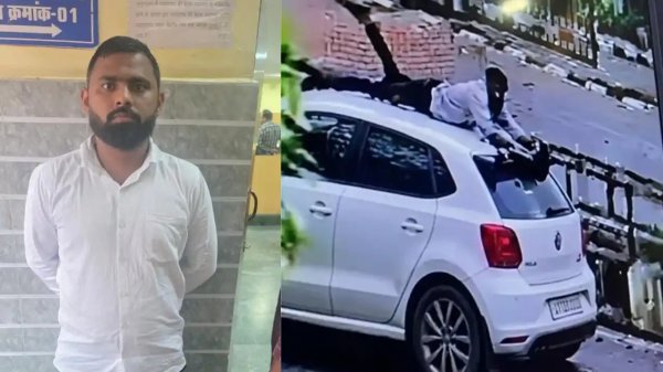 युवक की कार से कुचलकर हत्या, वकील की पोशाक में कोर्ट पहुंचा आरोपी और किया सरेंडर