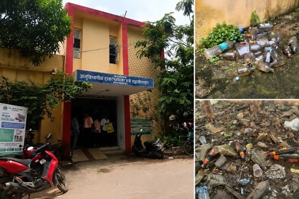 महासमुंद तहसील कार्यालय बना नशे का अड्डा? परिसर में मिली शराब की बोतलें
