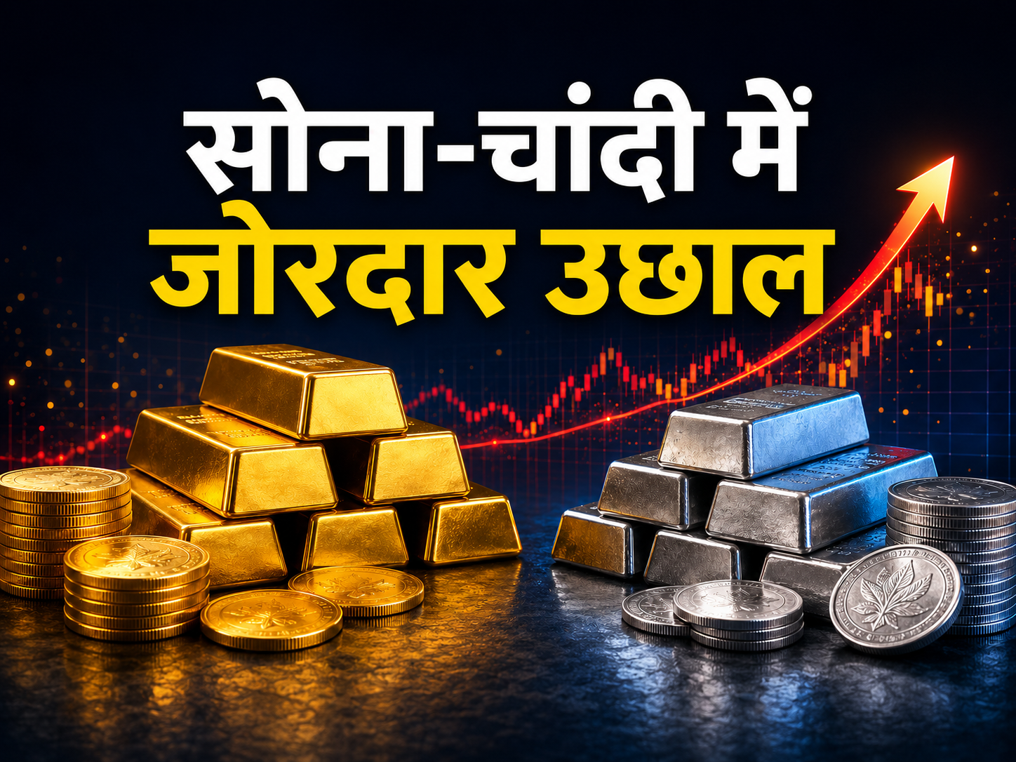 सोने-चांदी की किमत में उछाल