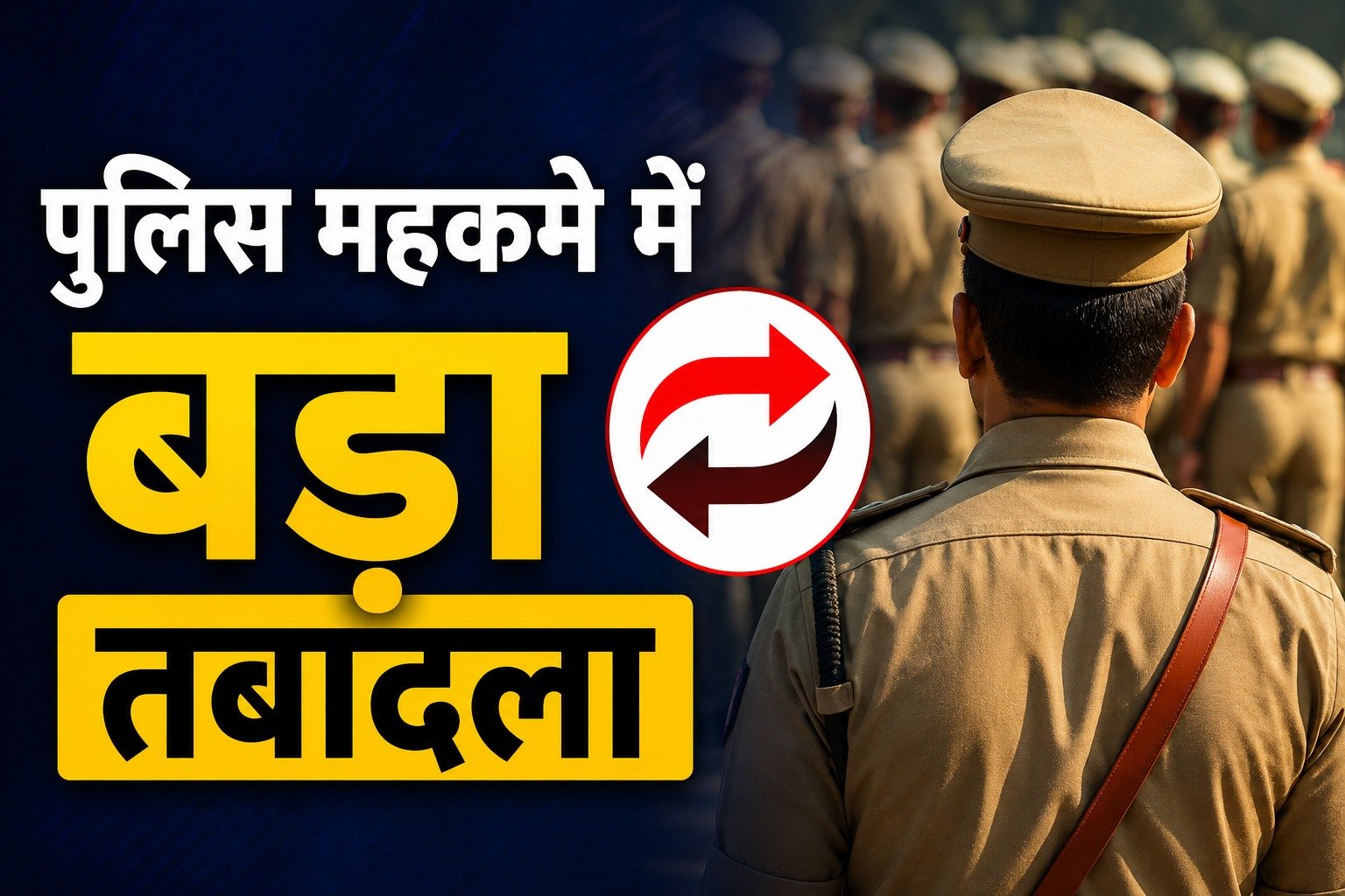अधिकारियों के तबादले का आदेश