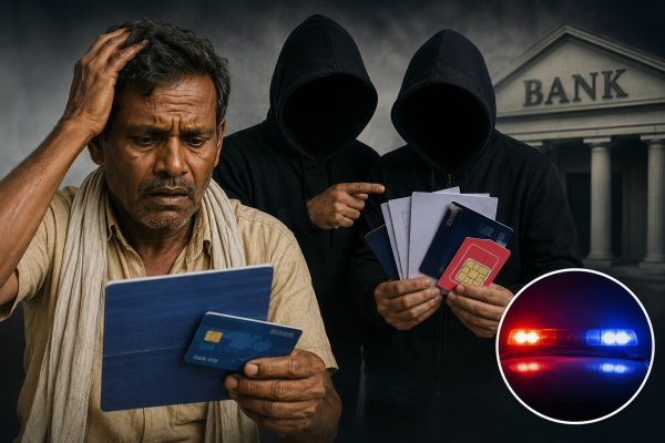 कमीशन का झांसा देकर ग्रामीणों के नाम खोले बैंक खाते, पासबुक-ATM लेकर आरोपी फरार