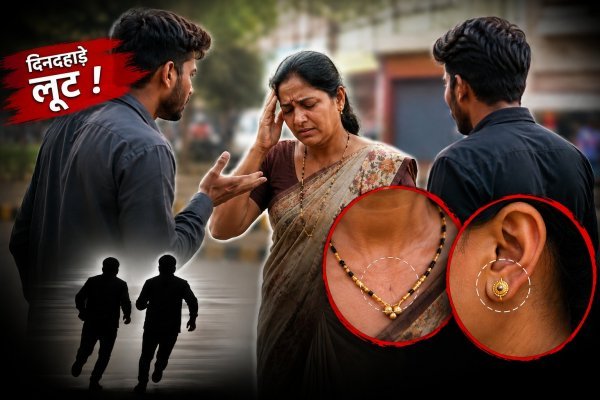 डॉक्टर का पता पूछा, फिर महिला की सुध-बुध हुई गायब, 80 हजार के जेवर ले उड़े बदमाश