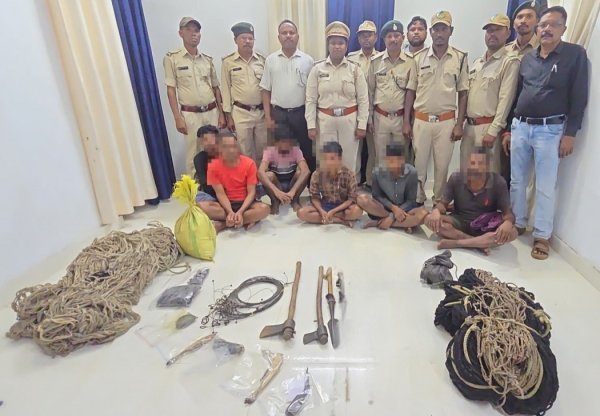 बीजापुर में वन्यजीव शिकार पर वन विभाग की कार्रवाई, 6 आरोपी पकड़े गए