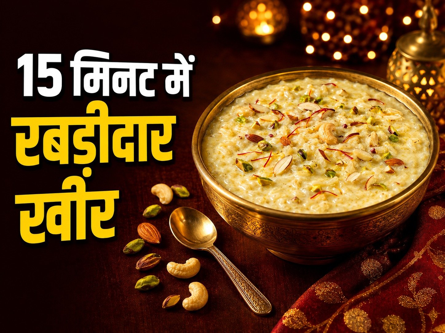 मेवों से सजी गाढ़ी और मलाईदार खीर