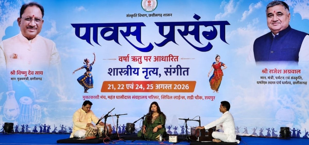 रायपुर में ‘पावस प्रसंग’ की कथक प्रस्तुति