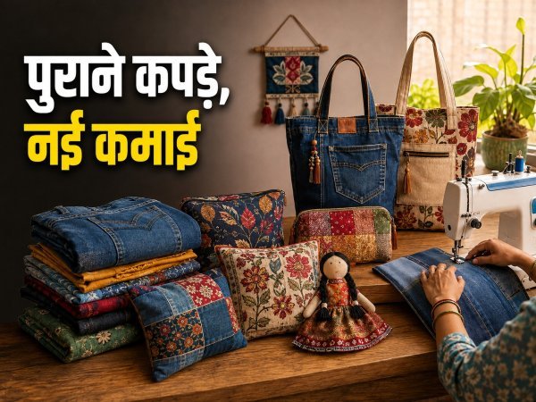 पुराने कपड़ों से बनाएं बैग और सजावटी सामान, कम लागत में हो सकती है अच्छी कमाई
