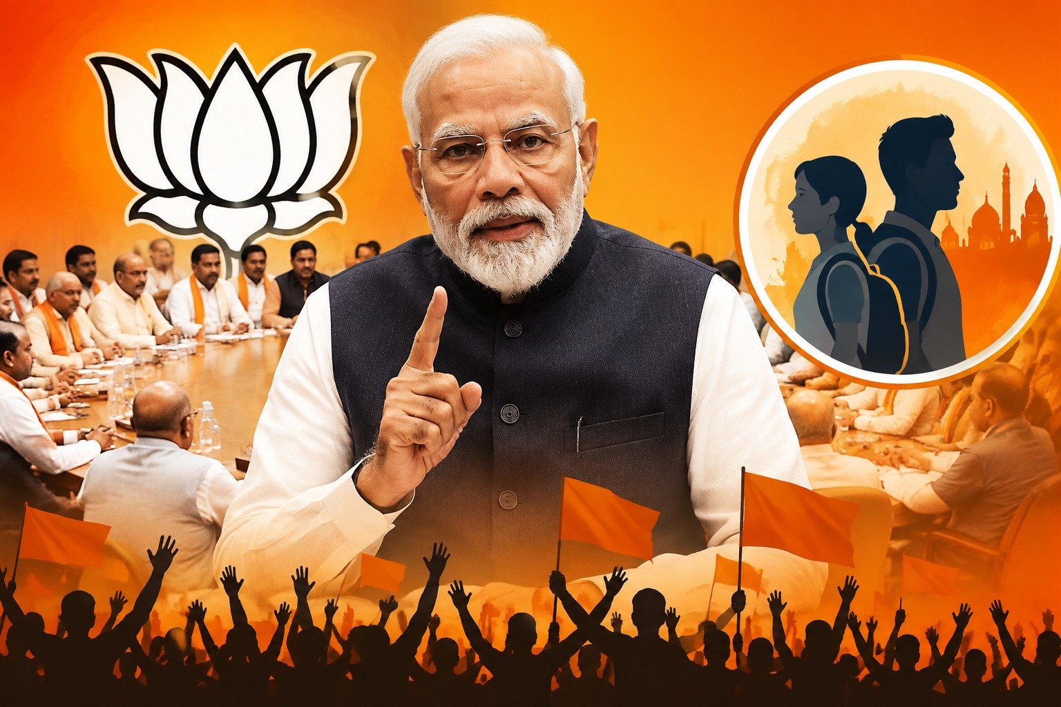 पीएम मोदी की BJP राष्ट्रीय टीम के साथ बैठक