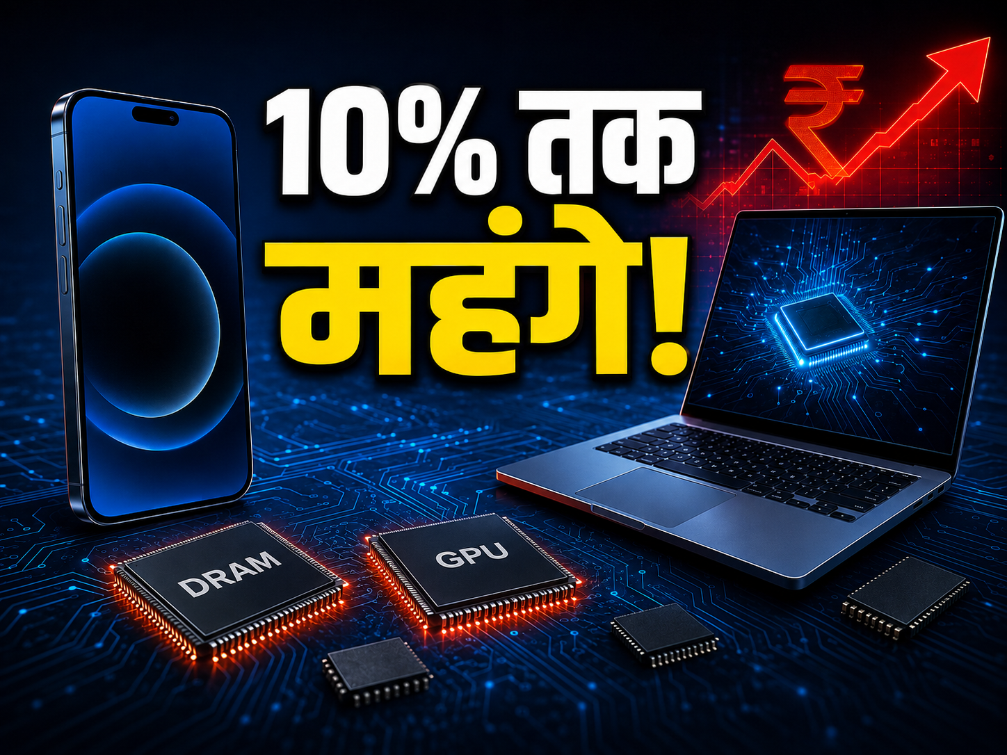 स्मार्टफोन-लैपटॉप में 10% की बढोत्तरी