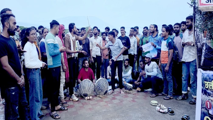 कवर्धा में पुलिस भर्ती अभ्यर्थियों का प्रदर्शन