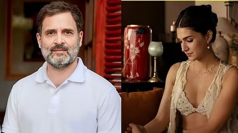 Rahul Gandhi and Kriti Sanon amid Rakhi ad controversy