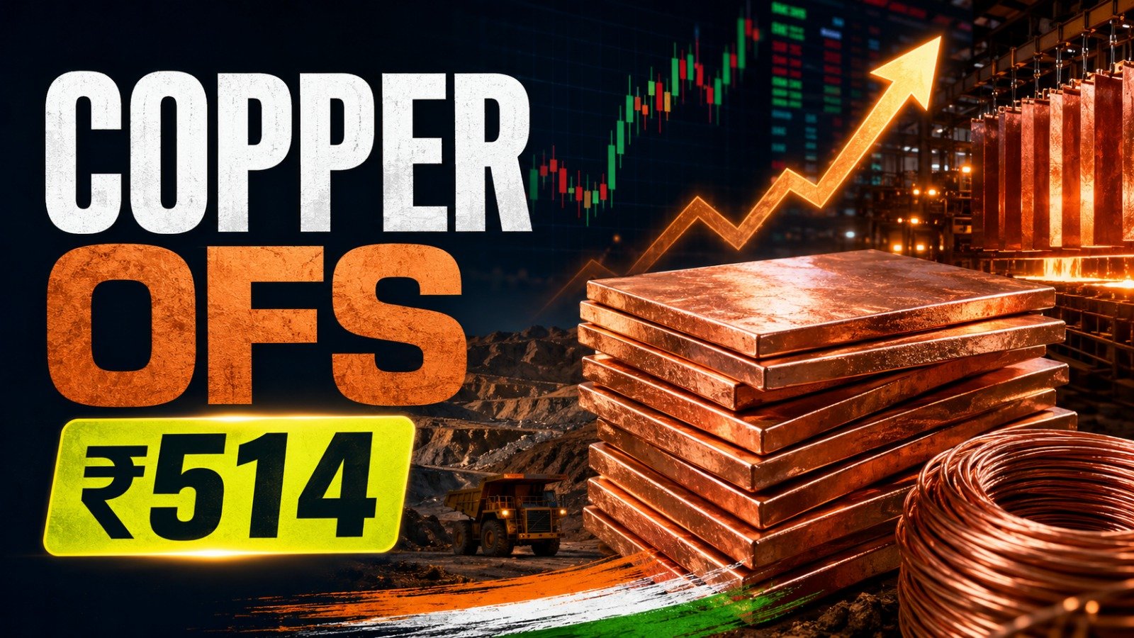 Hindustan Copper OFS at ₹514.