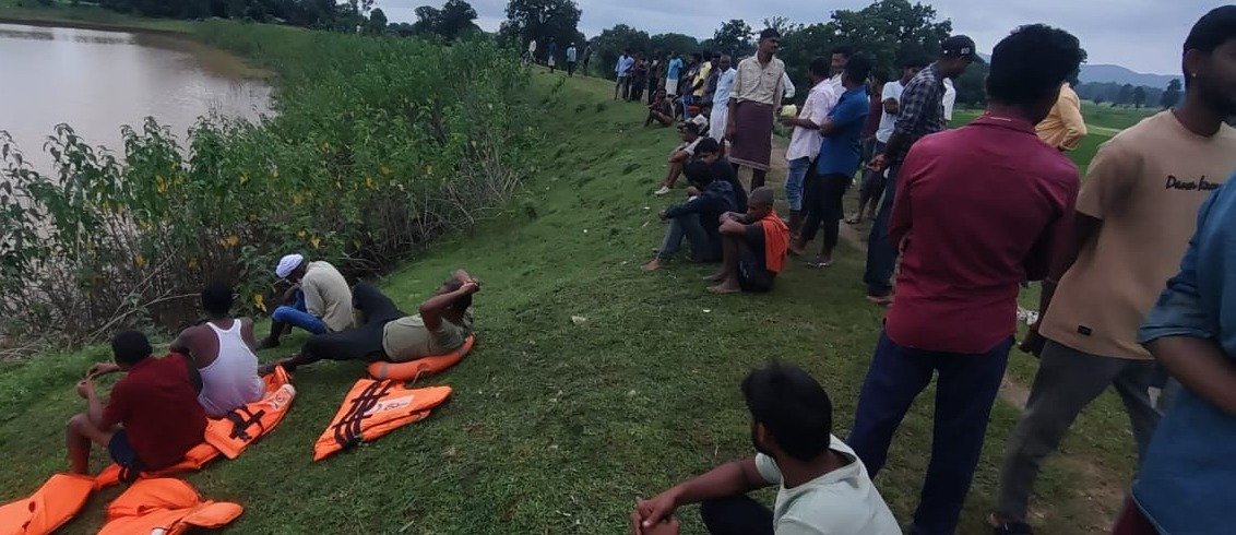 Accident during leakage repair at Trikunda Reservoir