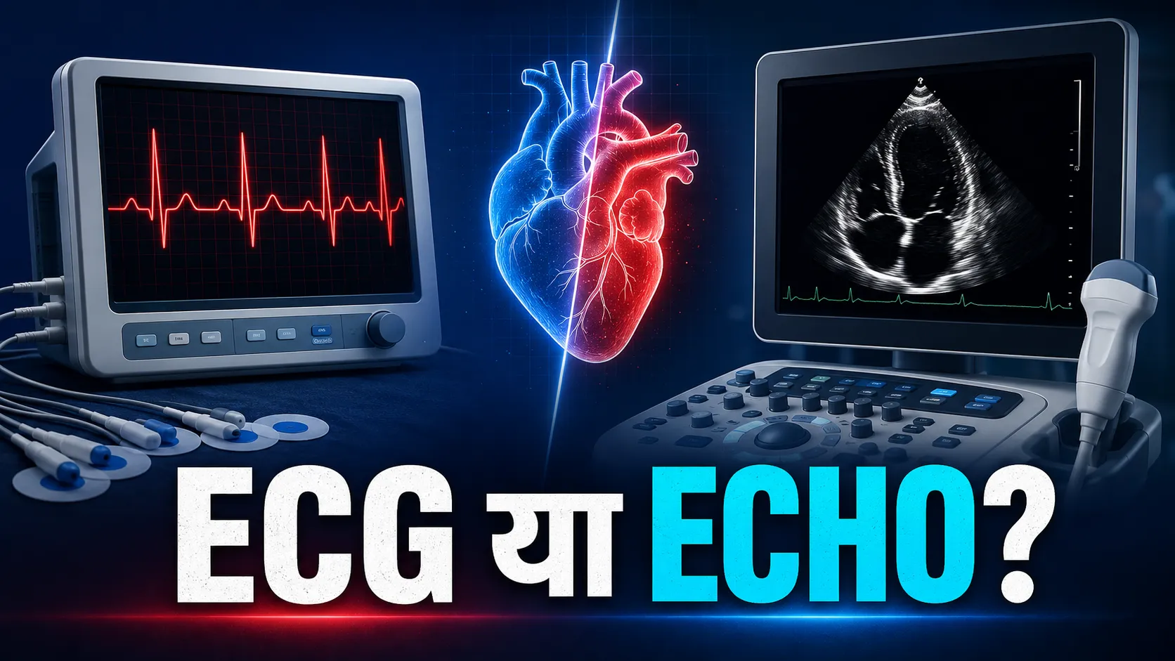 ECG और Echo हार्ट टेस्ट में अंतर