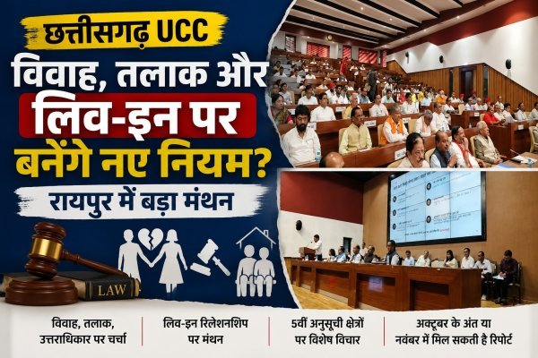 Chhattisgarh UCC: विवाह, तलाक और लिव-इन पर बनेंगे नए नियम? रायपुर में बड़ा मंथन