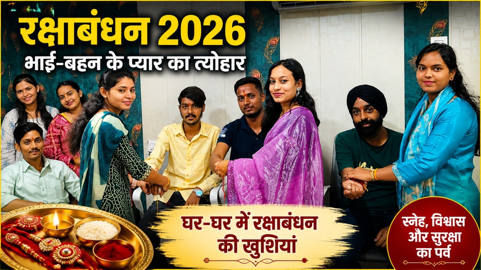 Raksha Bandhan 2026: भाई-बहन के प्यार का त्योहार आज, घर-घर में रक्षाबंधन की खुशियां