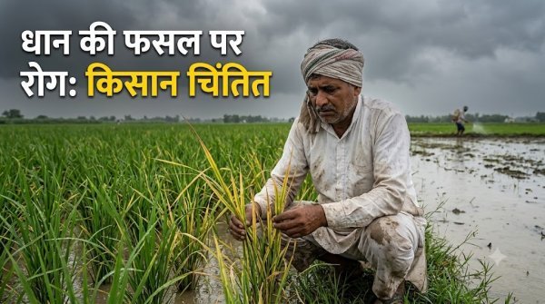 Paddy Farming: बारिश और बदली से धान की फसल पर रोग का संकट, बढ़ी किसानों की चिंता