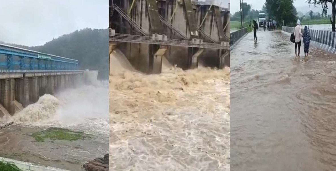 Heavy rainfall causes flooding in Panna