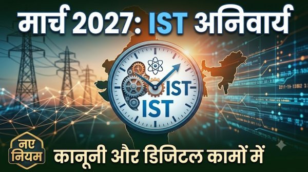 Indian Standard Time: मार्च 2027 से देशभर में IST होगा अनिवार्य, कानूनी और डिजिटल कामों में लागू होंगे नए नियम