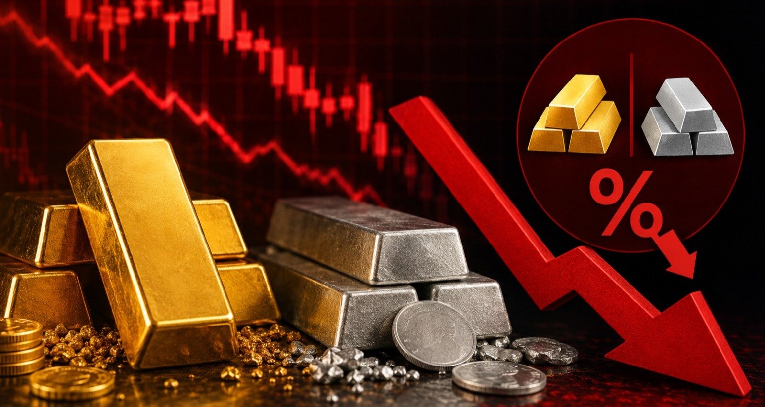 Gold and silver prices fall on MCX.