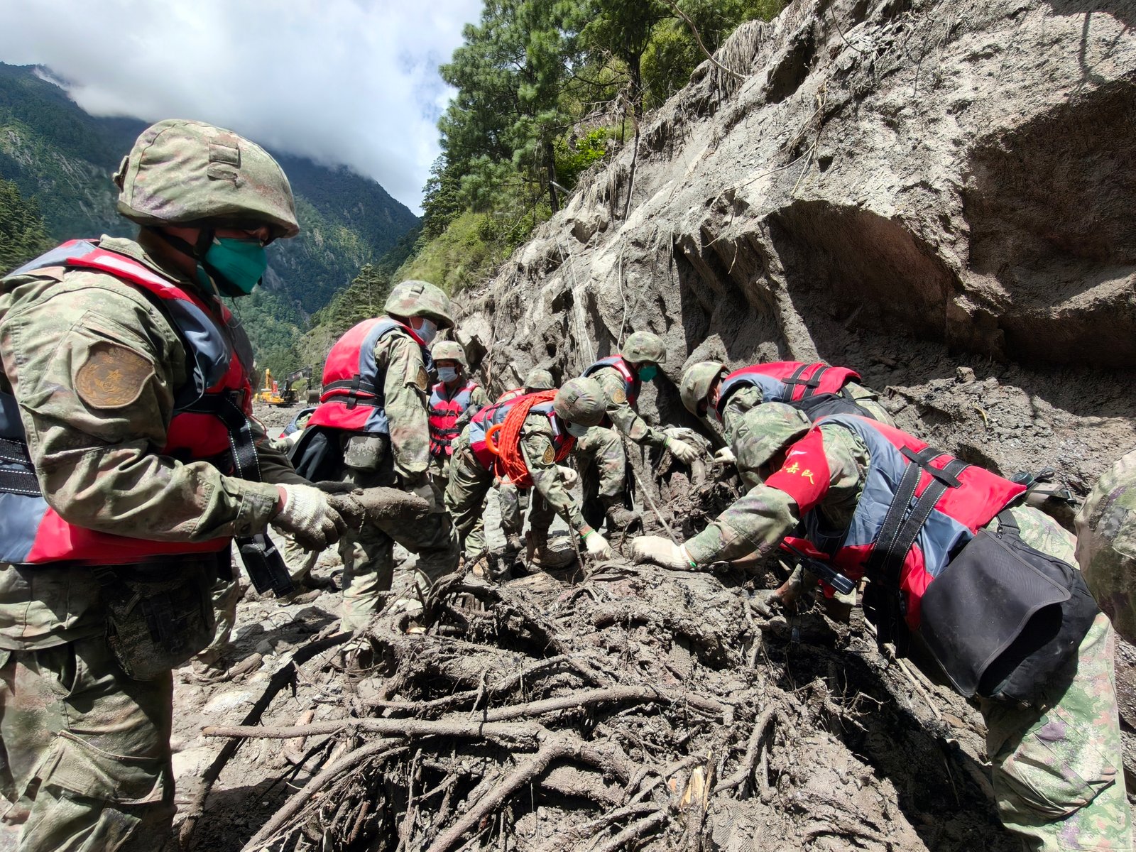 Relief and rescue operations after the floods