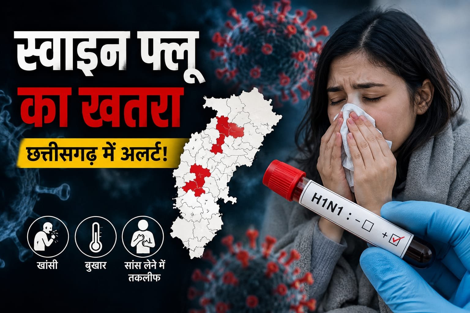 Rising swine flu cases in Chhattisgarh
