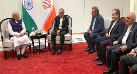 Prime Minister Narendra Modi at the SCO Summit in Bishkek.
