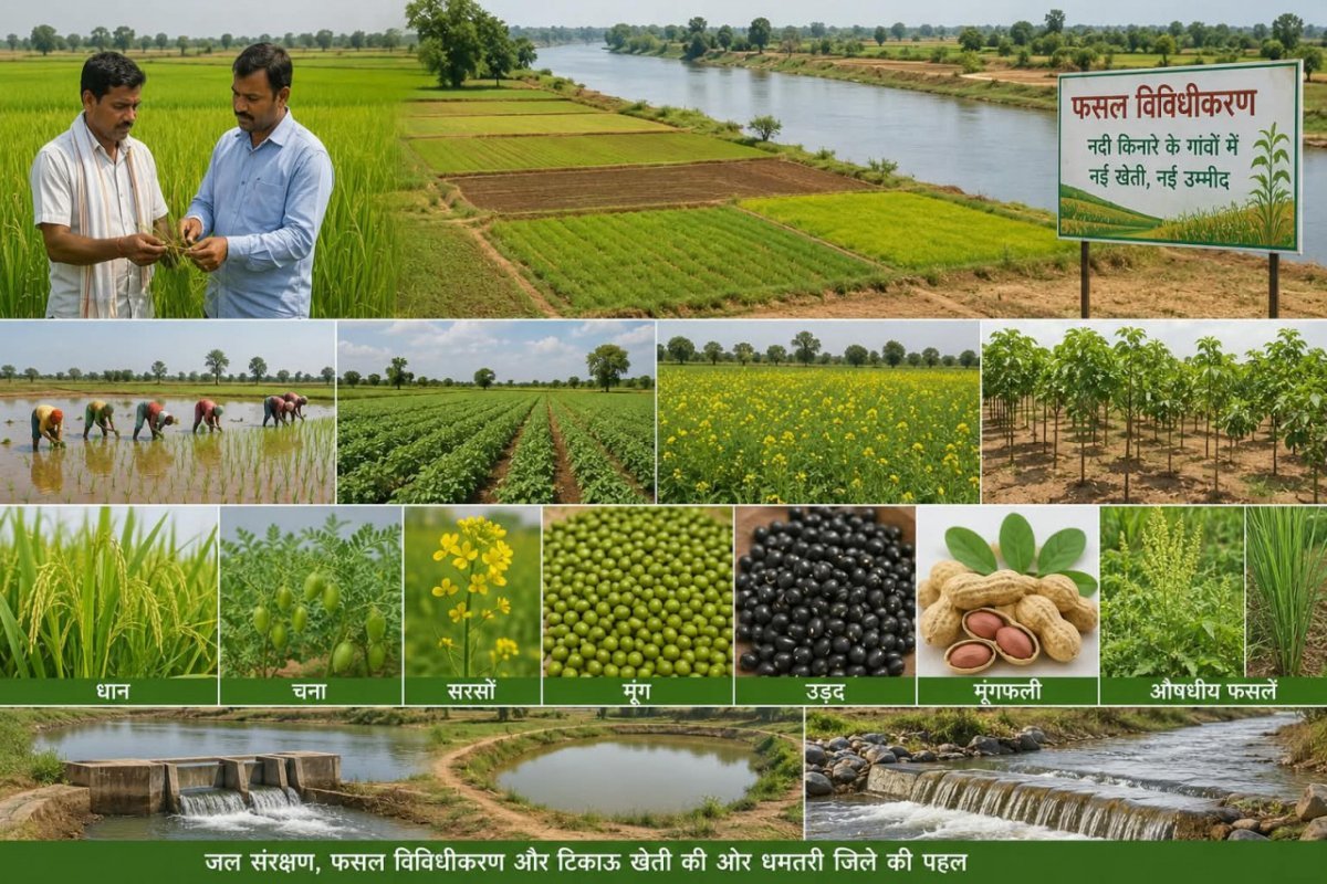 Crop Diversification Scheme in Villages Along the Riverbank (Image Source: CGDPR)