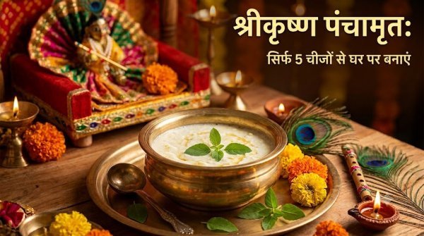Panchamrit Recipe: कृष्ण जन्माष्टमी पर घर में बनाएं परफेक्ट पंचामृत, जानें सामग्रियों का सही अनुपात