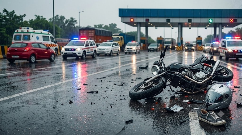 Kosnala Toll Plaza road accident(Image Source: AI Photo)