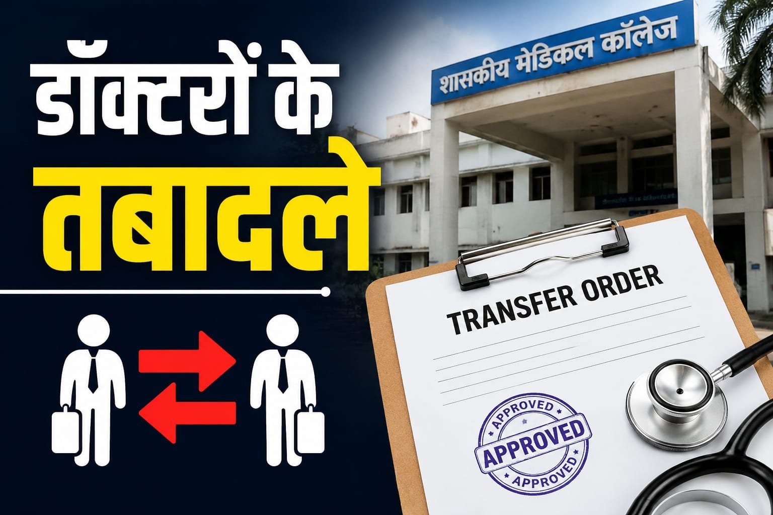 14 doctors transferred across medical colleges (Image Source: AI Photo)